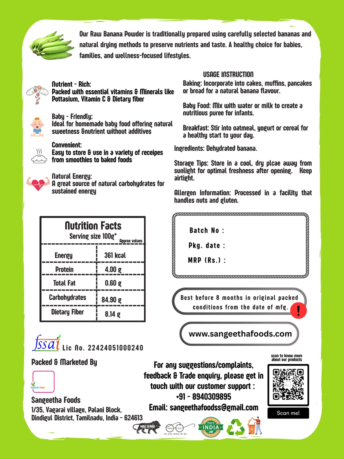 Nendran Banana powder - Image 4